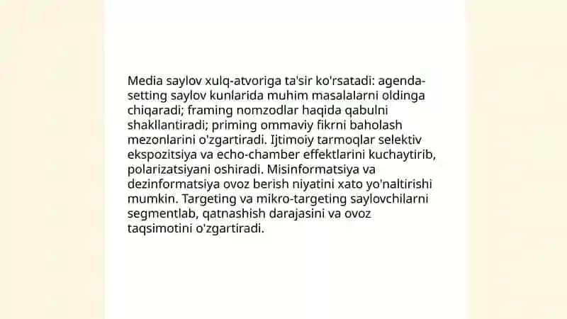 Medianing auditoriyaga ta’siri 4