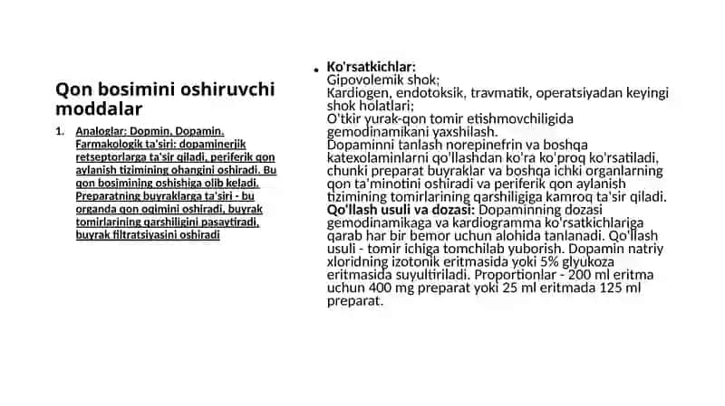 Qon bosimini tushiruvchi moddalar 4