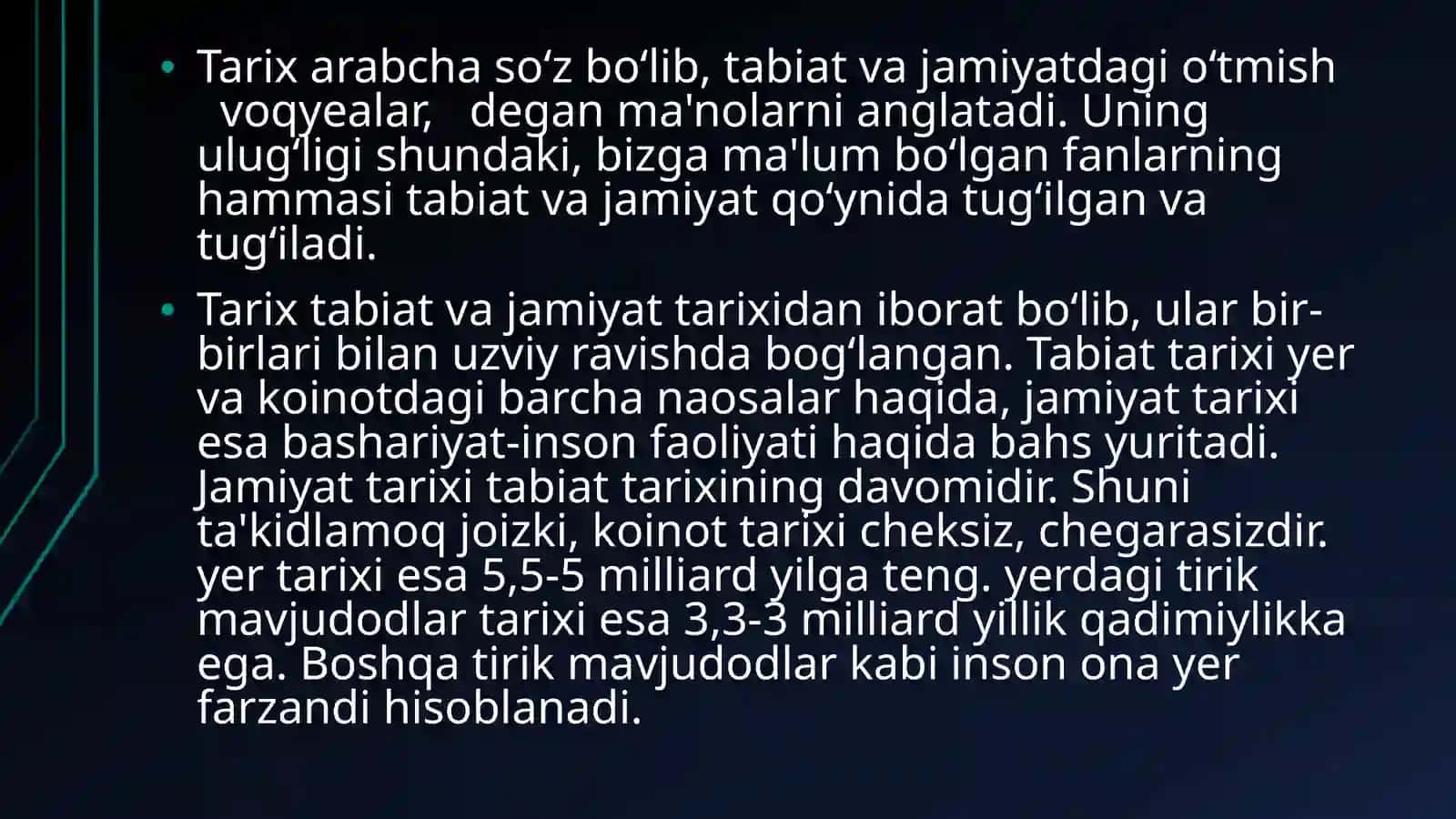 Inson evolutsiyasi va old tarixi kursi 4
