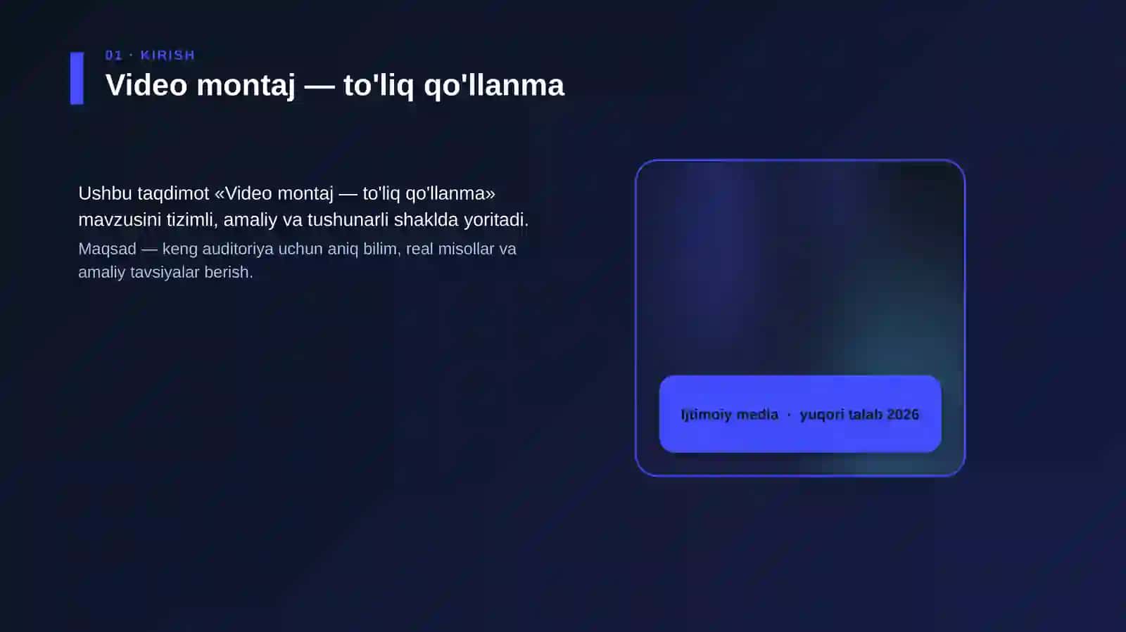 Video montaj — to'liq qo'llanma 4