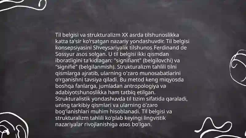Saussure til nazariyasi 4