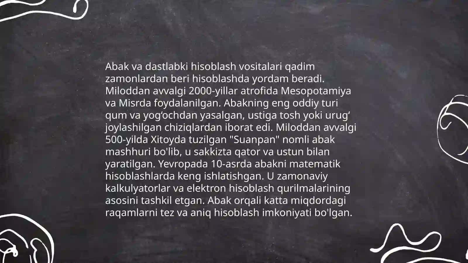 Hisoblash texnikasi rivojlanish tarixi va avlodlari 4
