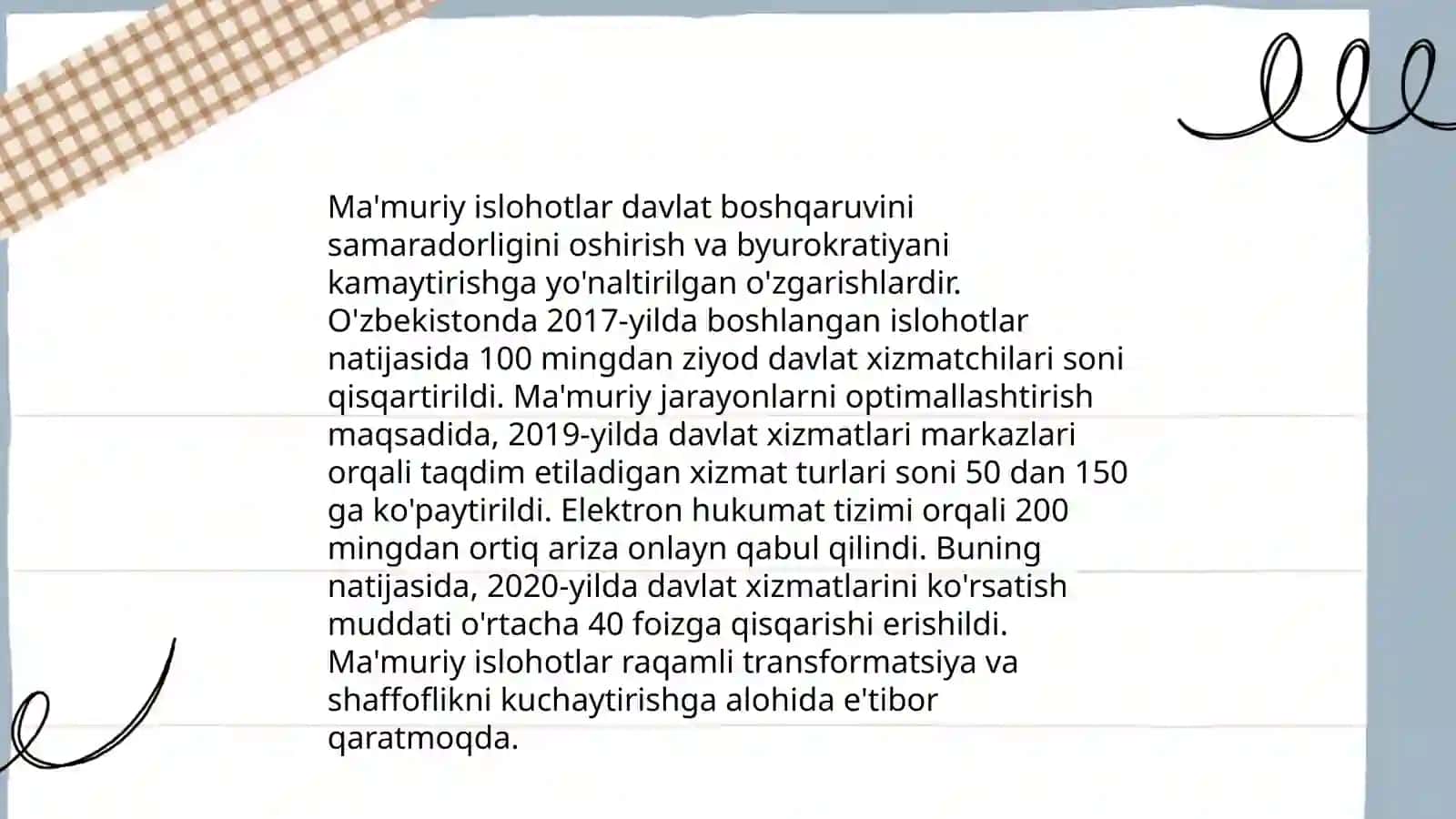 Davlat boshqaruvi tizimida islohotlar 4