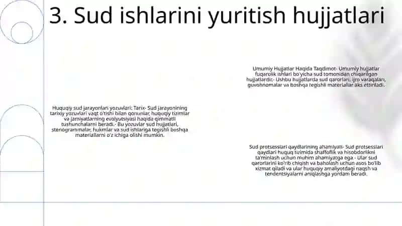 Umumiy Hujjatlar Haqida Taqdimot 4
