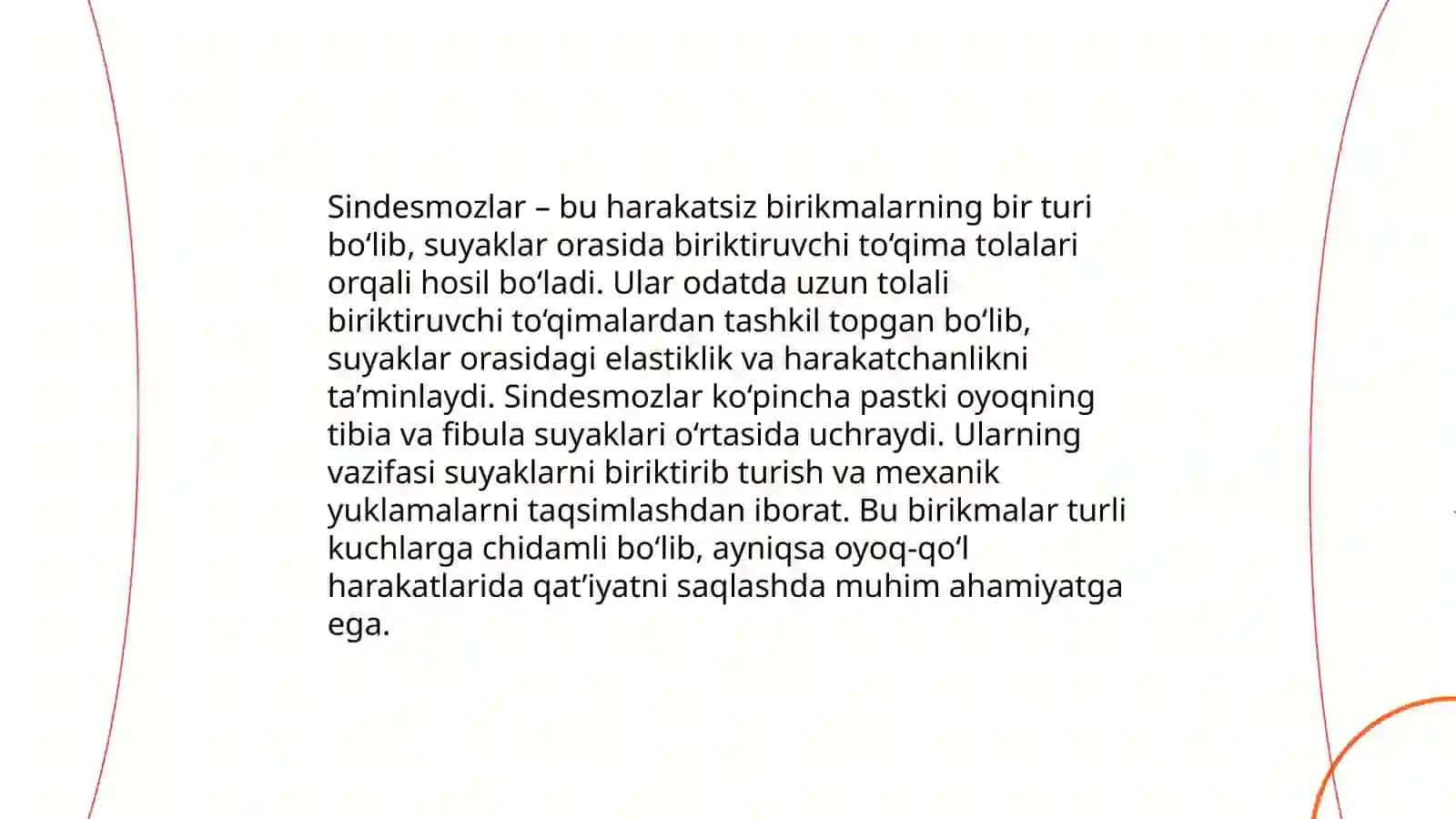 Sindesmoz sinxondroz sinoztoz birlashuvlar 4