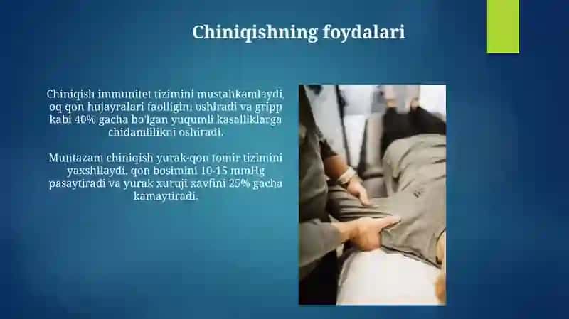 Organizmni chiniqtirish usuli 4