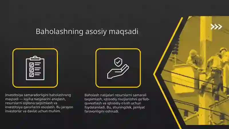 Investitsiyalarning iqtisodiy samaradorligini aniqlash usullari 4