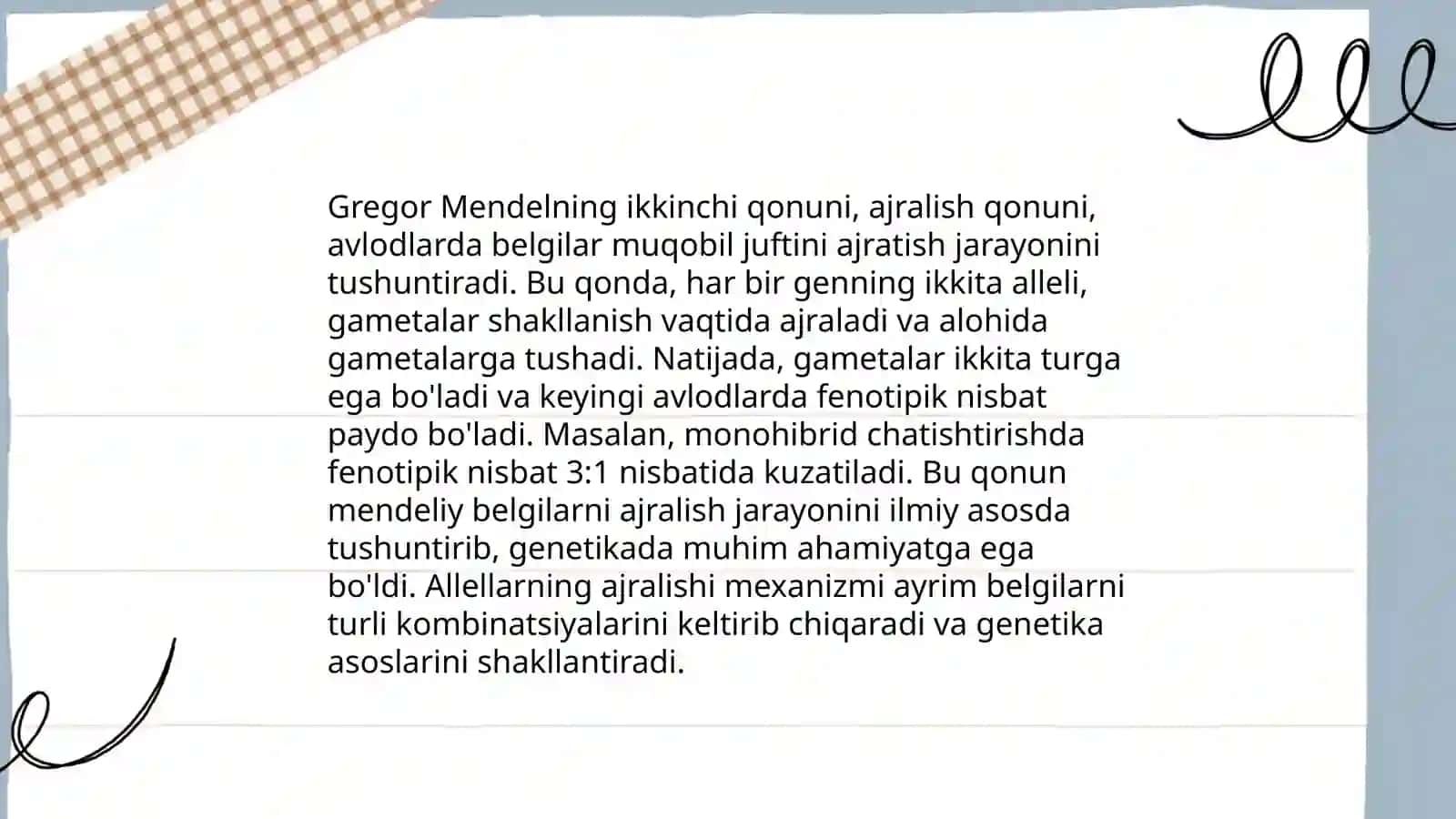 G. Mendel qonuniyatlari 4