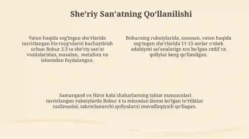 Bobur Ruboiylaridan Vatan Sogʻinchi 4
