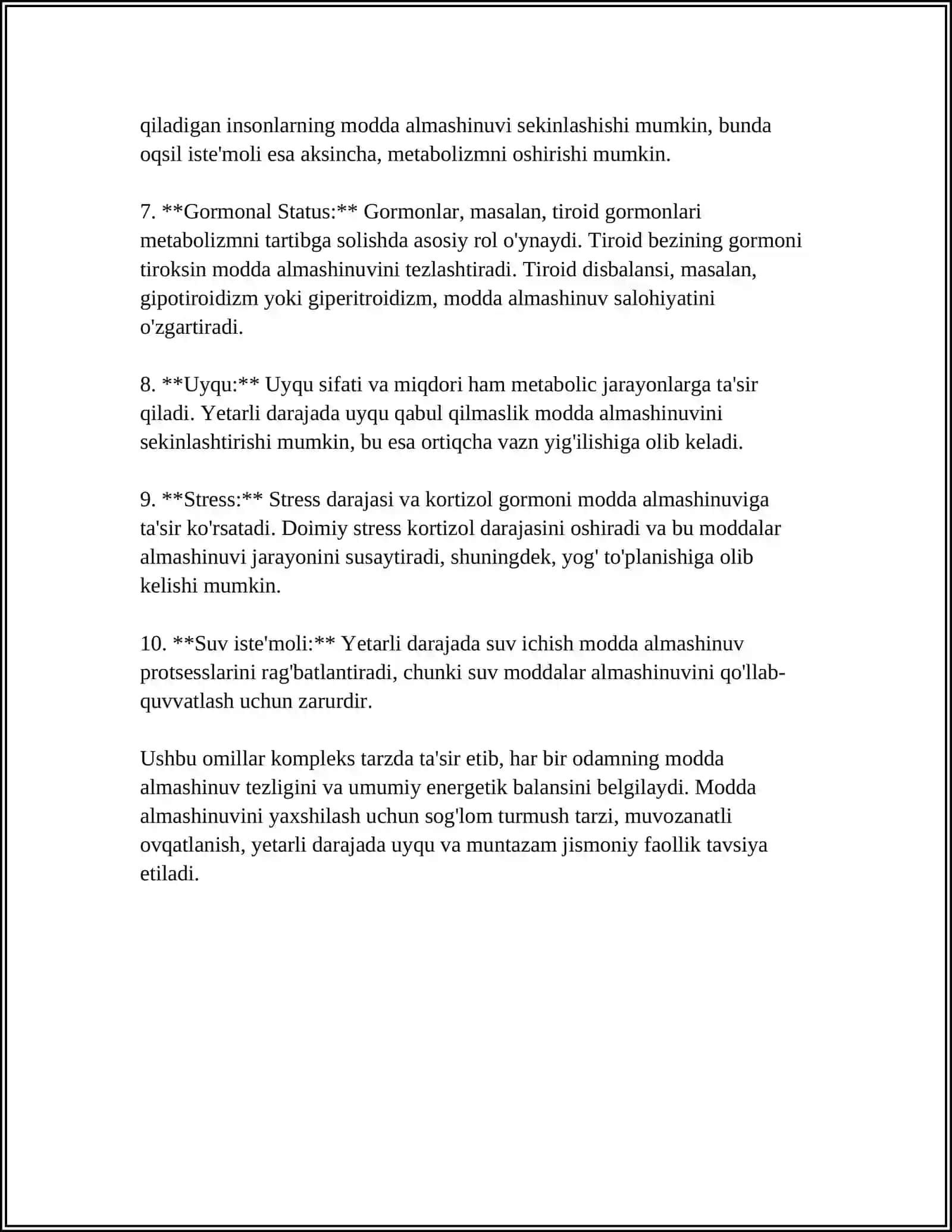 ORGANIZIMDA MODDA ALMASHINISH JARAYONINI O'RGANISH 4