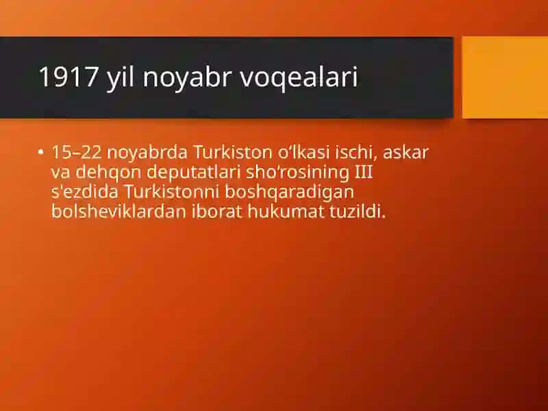 Turkiston Muxtoriyati va Sovet Siyosati 4