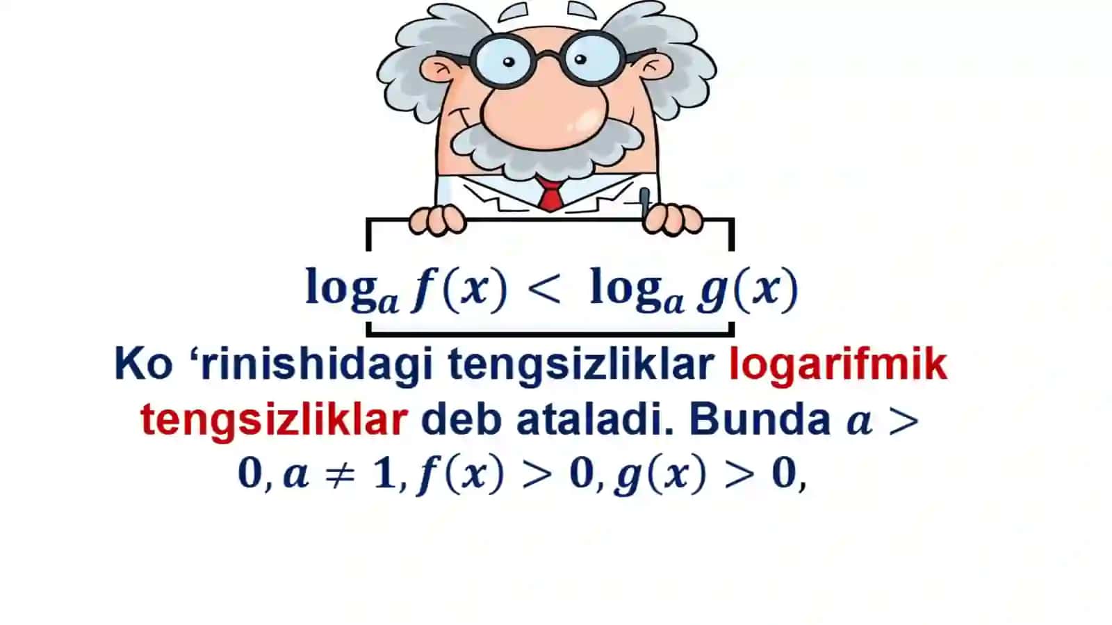 Logarifmik tengsizliklar 4