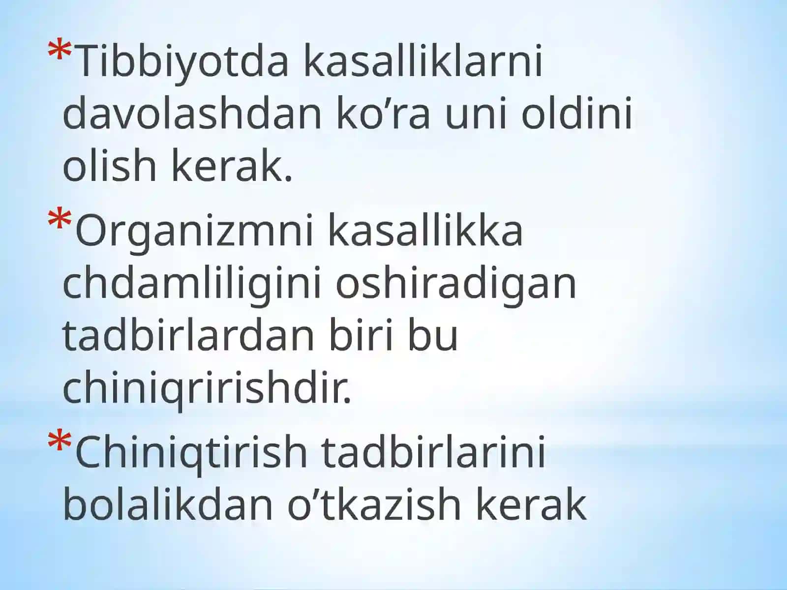 Organizmni chiniqtirish usullari 4