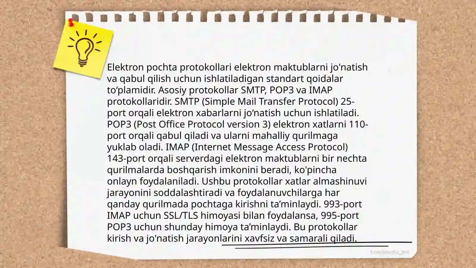 Elektron pochta va unung imkoniyatlari 4