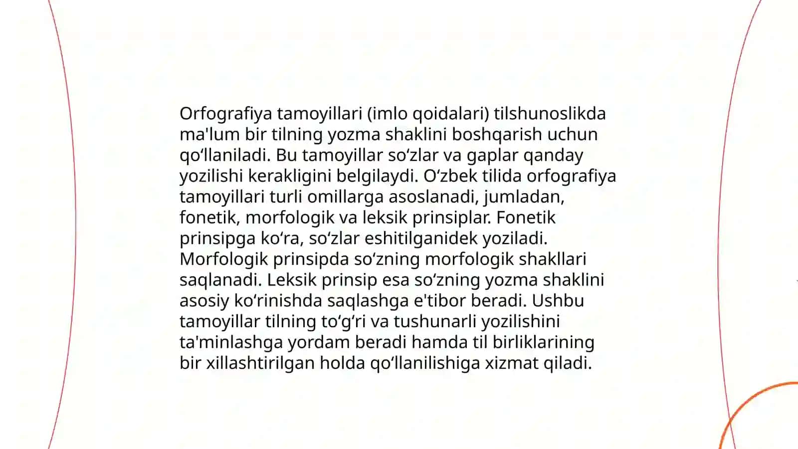 Orfografiya va uning asosiy tamoyillari 4
