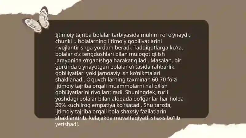 Oilada ijtimoiy tajribaning ahamiyati 4