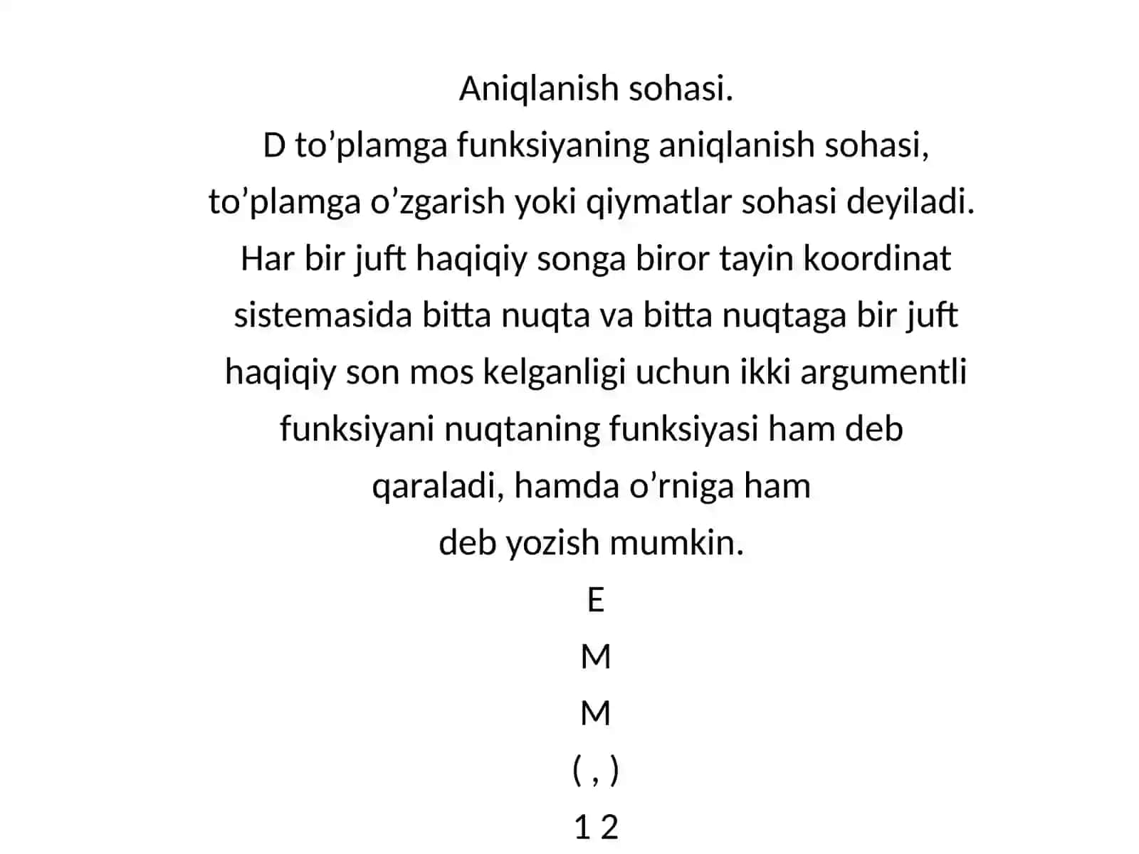 Ko’p o’zgaruvchi funksiya 4