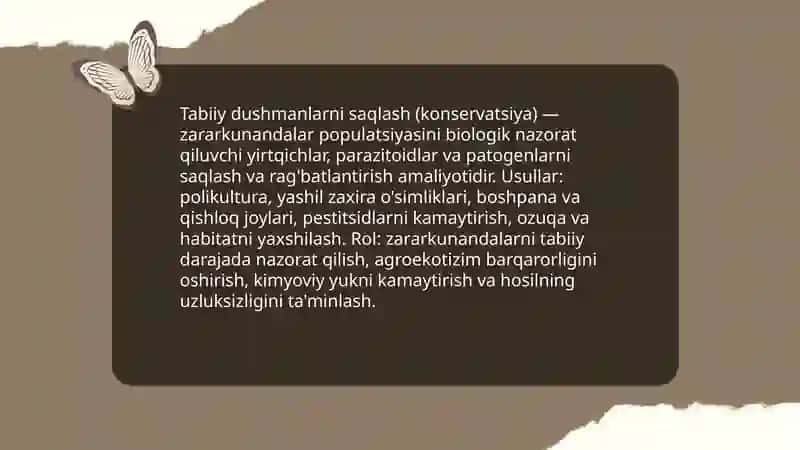 Biologik kurash choralari 4