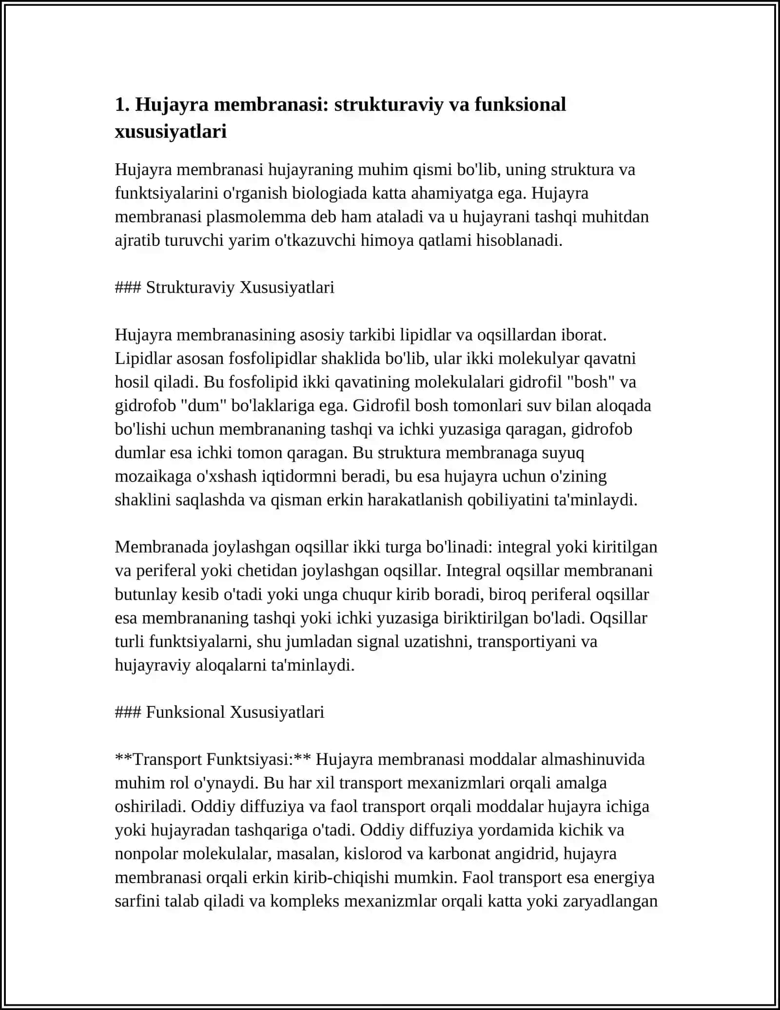 Hujayra Tuzilishi.Hujayra Nazariyasi.Hayvon va Odan Xromosomalarining Morfofunktsional Xarakterikasi 4