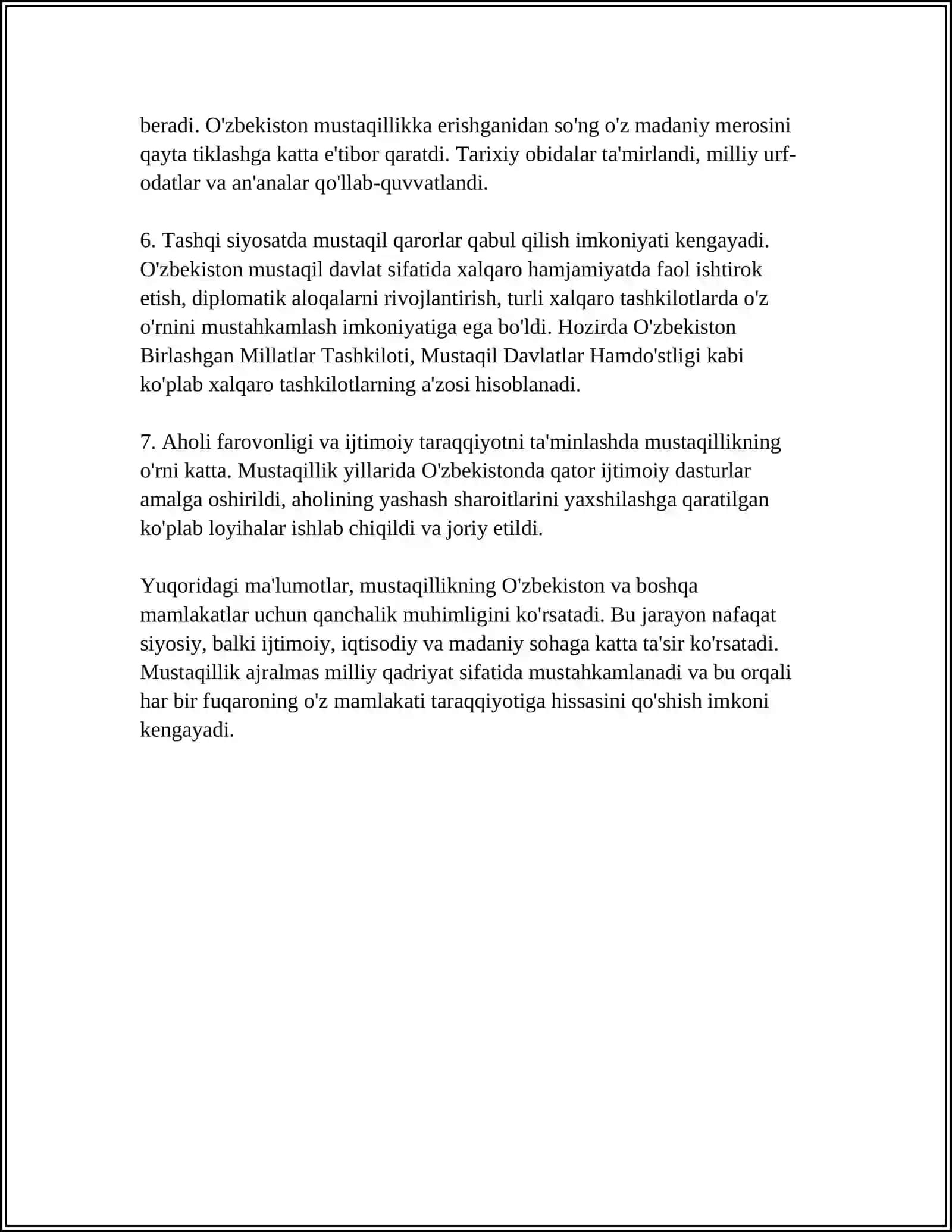 TARIXIY XOTIRASIZ KELAJAK YUQ 4