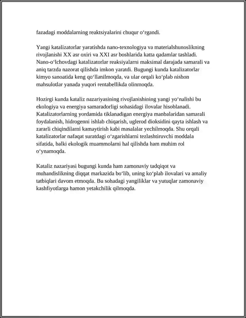 KATALIZ NAZARIYALARI 4