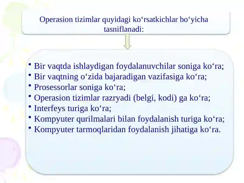 Operatsion tizimlar va ularning turlari 4