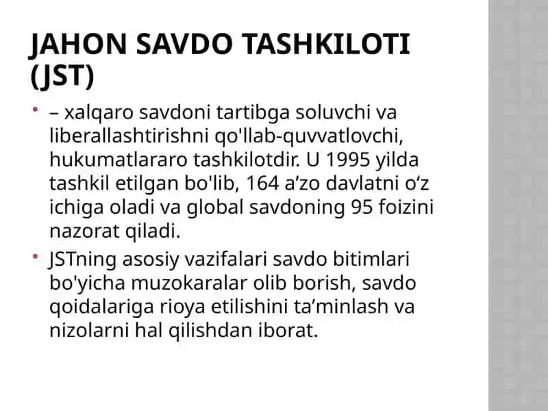 Jahon Savdo Tashkiloti 4