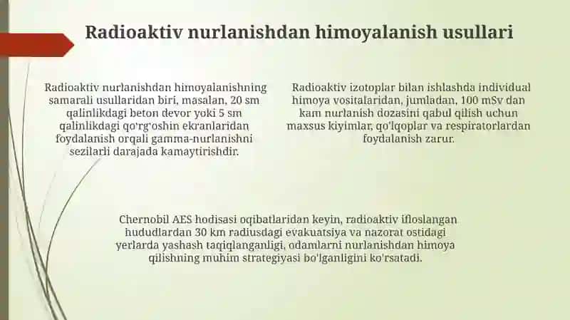 Tabiiy va suniy radioaktivlik 4