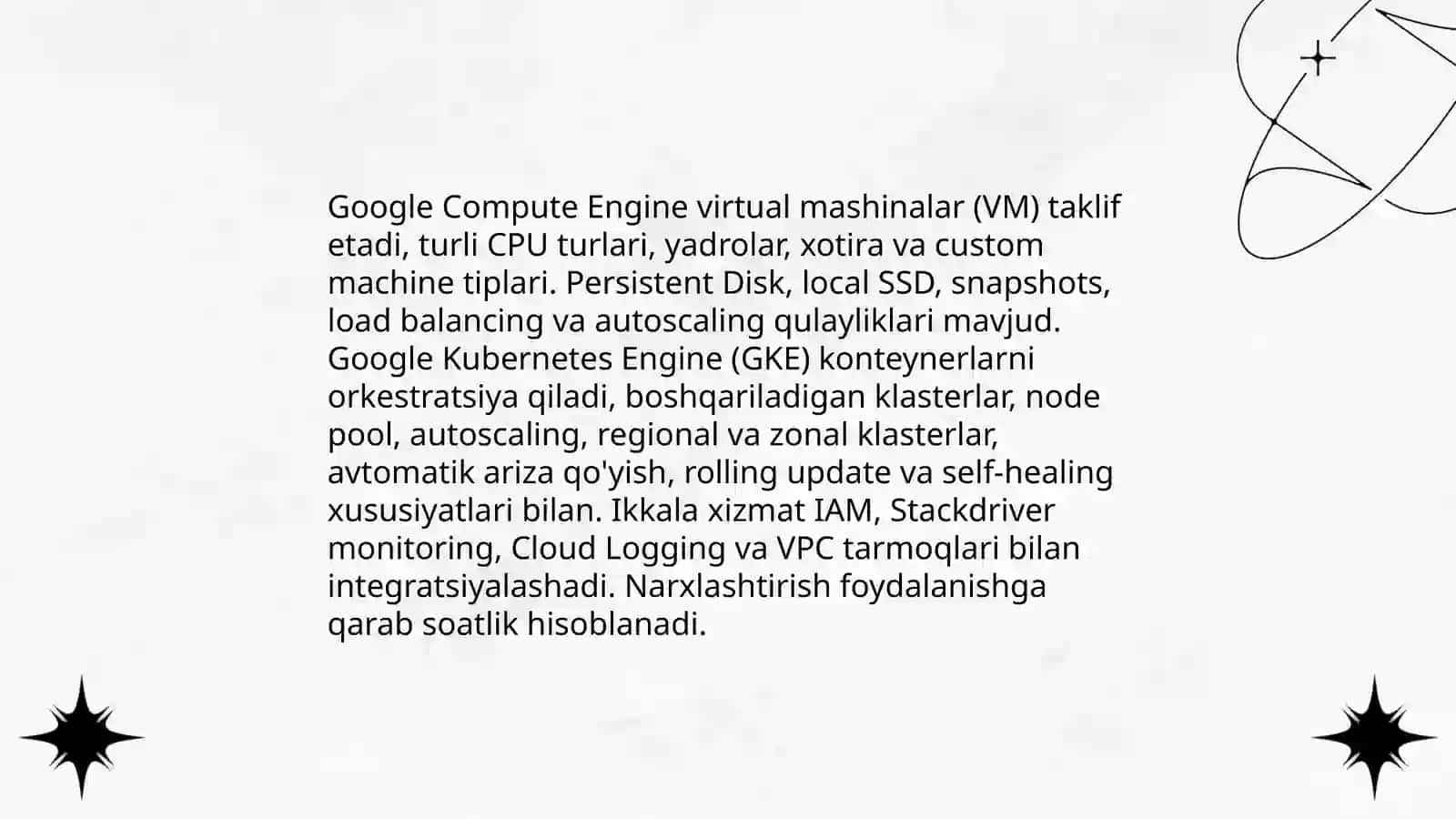 Google Cloud Platform (GCP) — mahsulot va arxitekturaga kirish 4