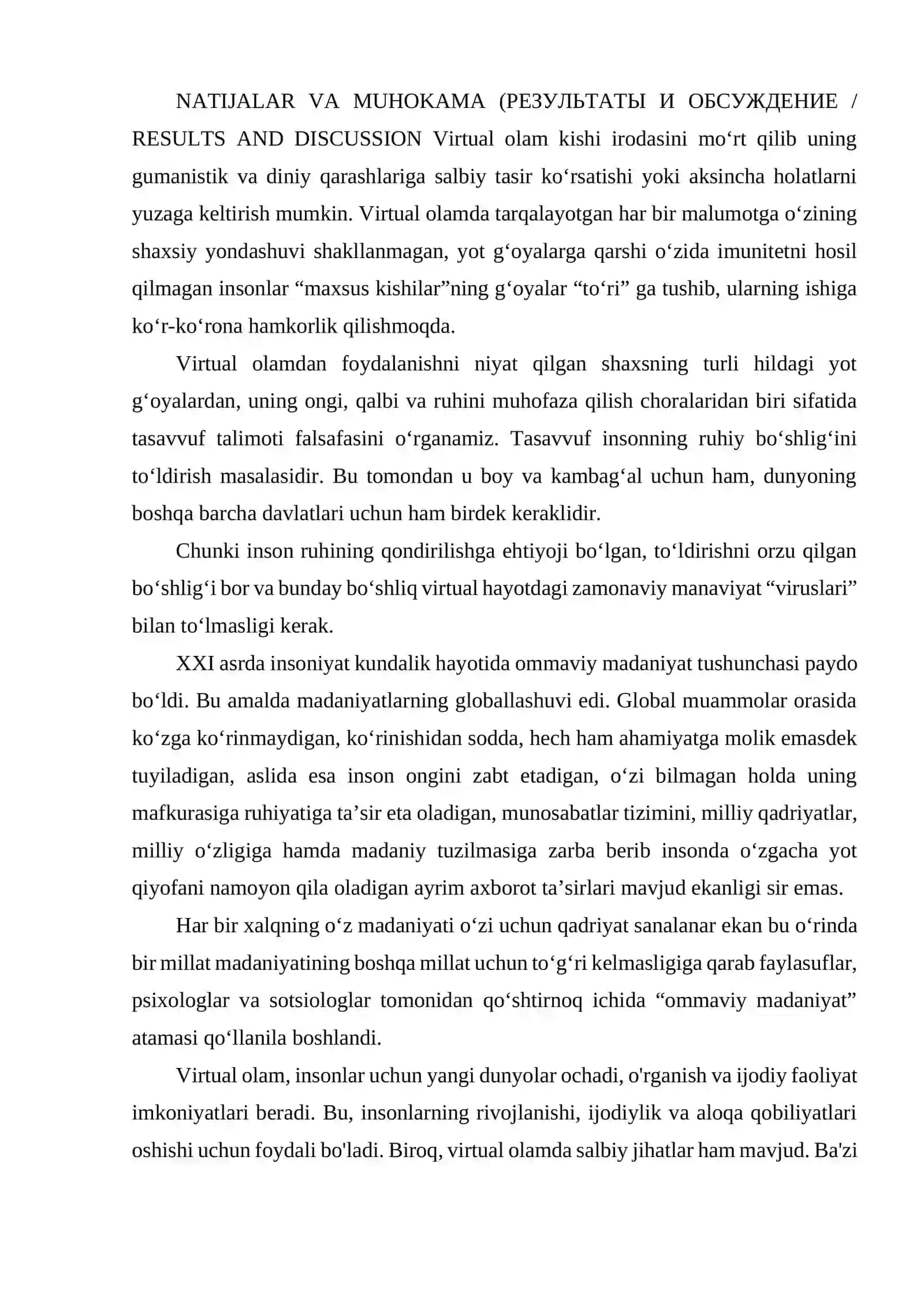 VERTUAL OLAMGA QARAMLIK VA UNING OQIBATLARI 4