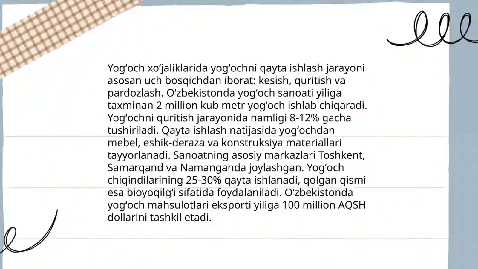Yogʻoch materiallarini rejalash,yo'nish,arralash,randalash 4
