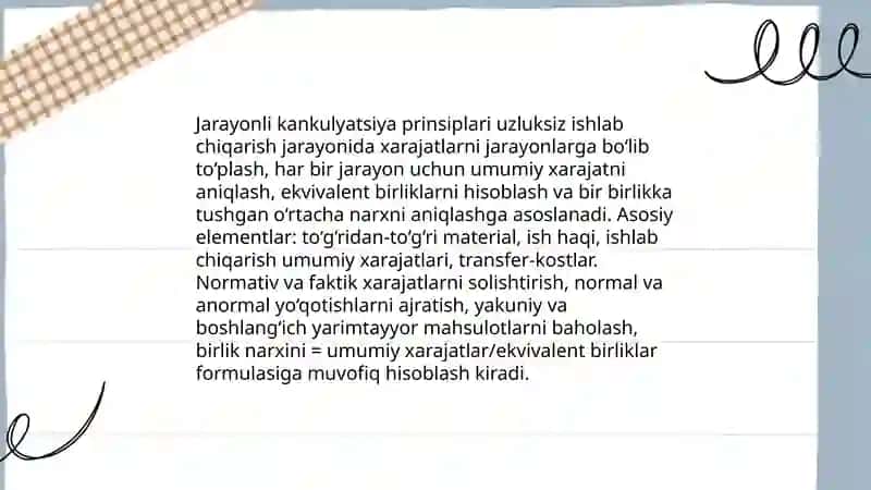 Jarayonli kankulyatsiya qilish usullari 4