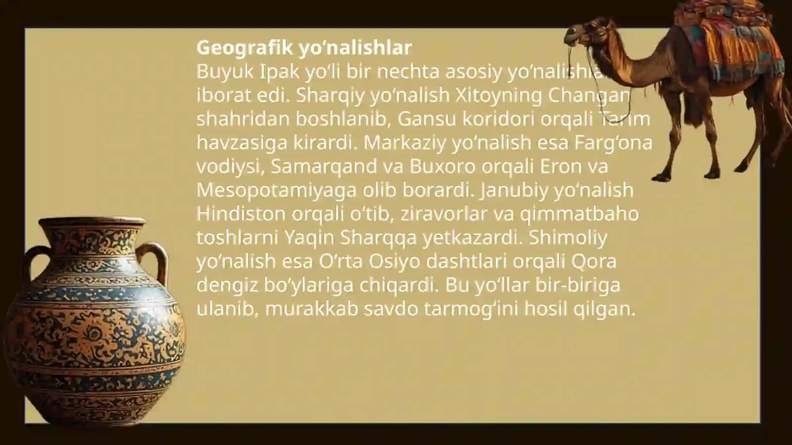 BUYUK IPAK YO'LI 4