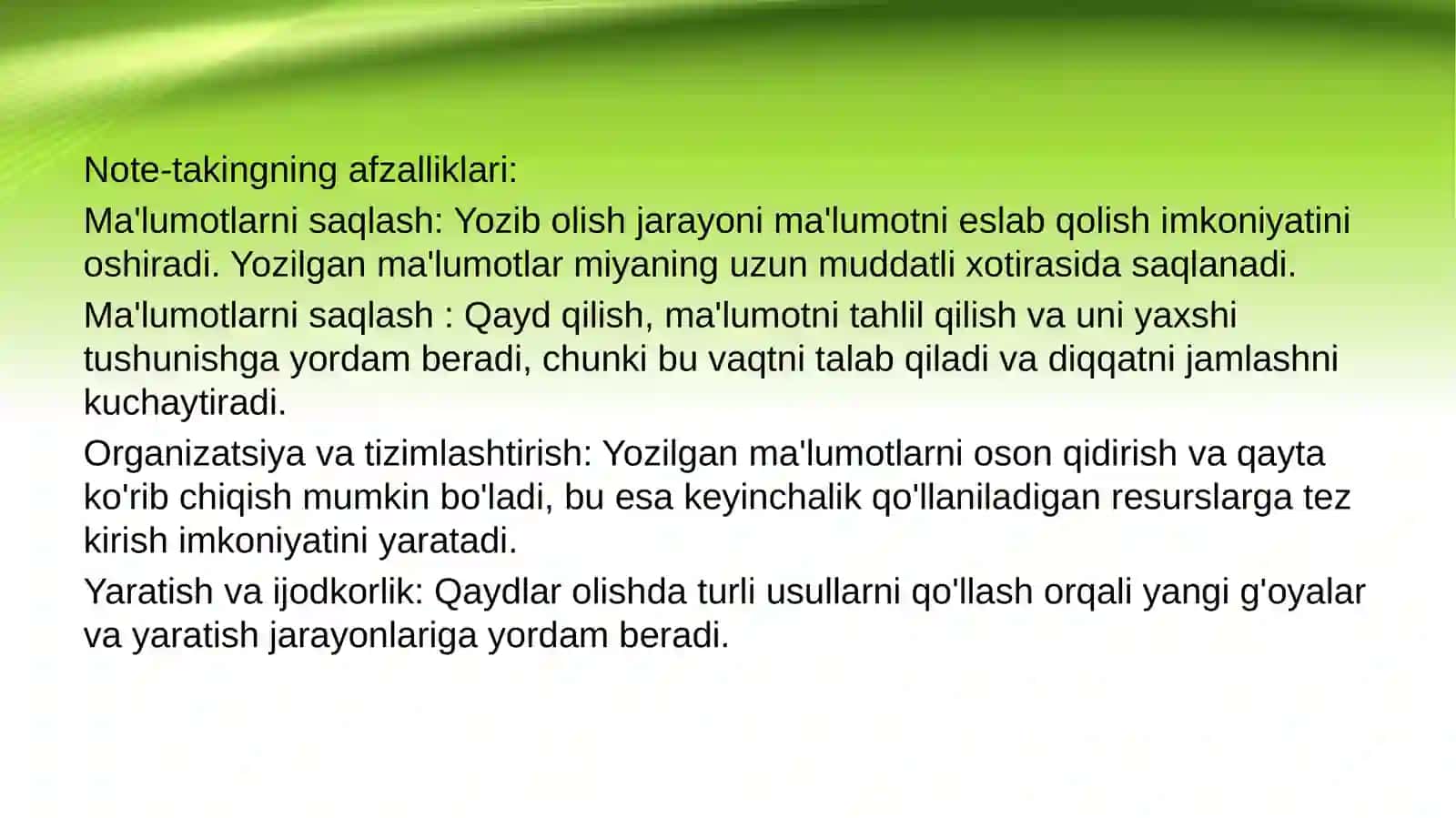 Notetaking 4