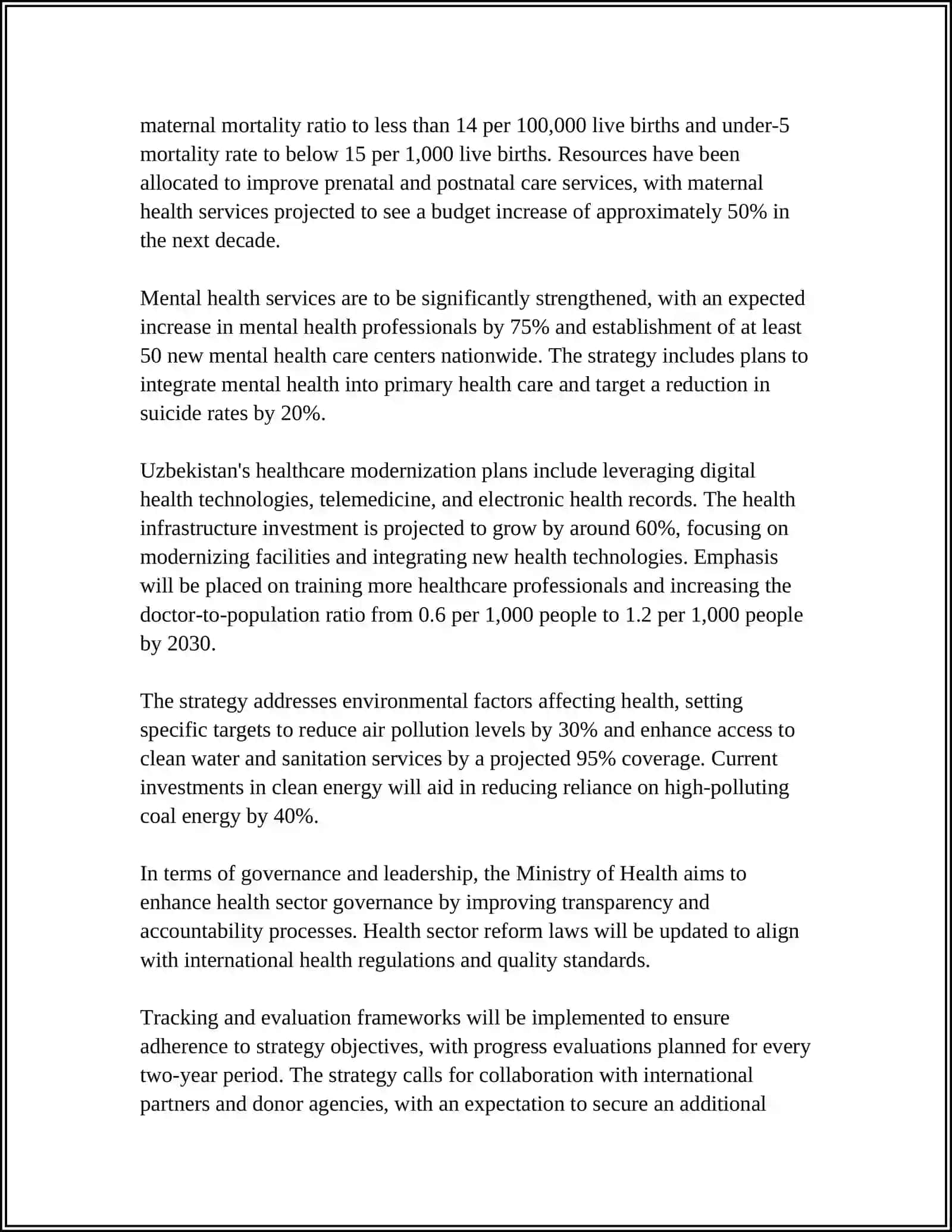 GOOD HEALTH AND WELL-BEING — FOCUSING ON UZBEKISTAN’S INITIATIVES 4