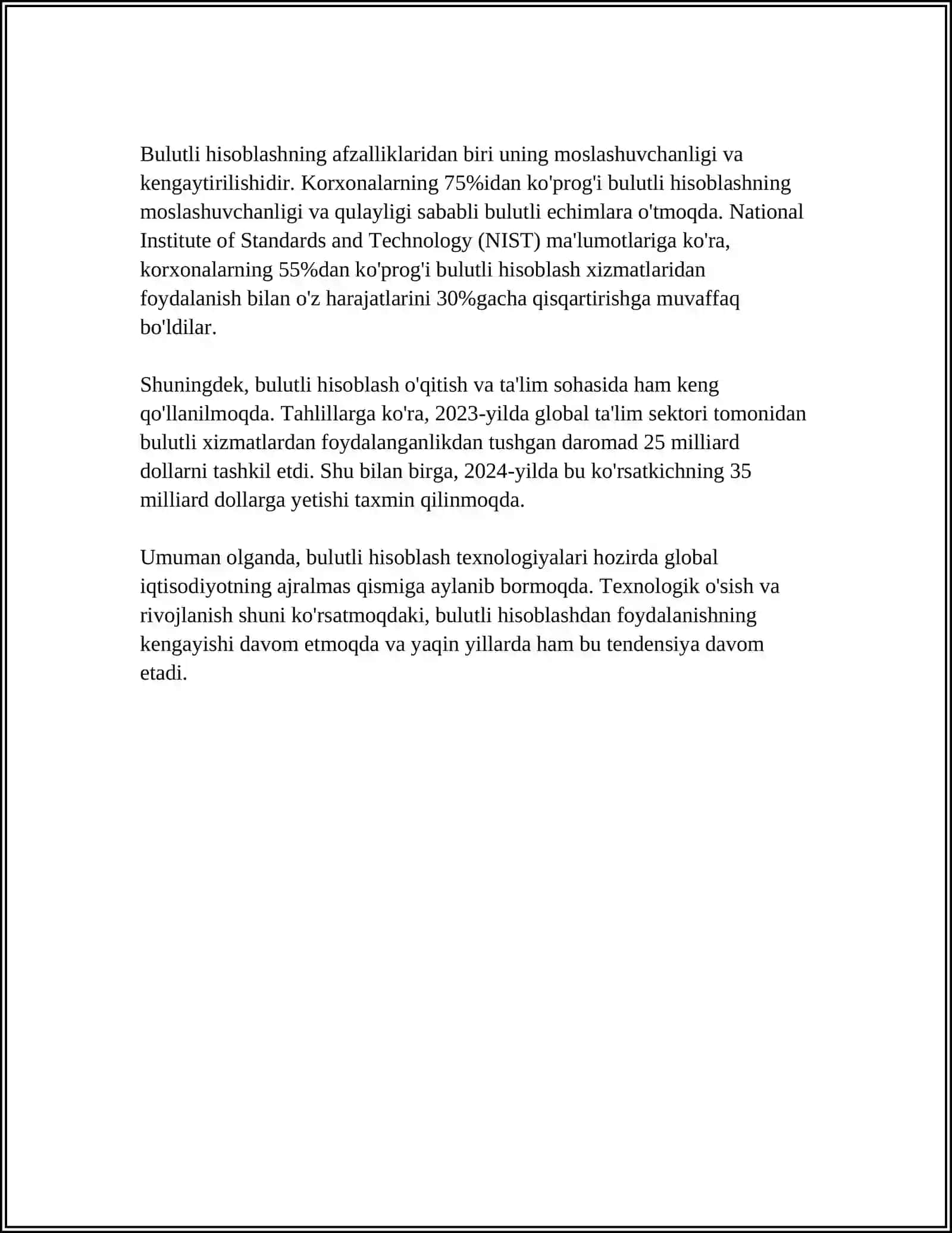 Bulutli hisoblash texnologiyalari 4