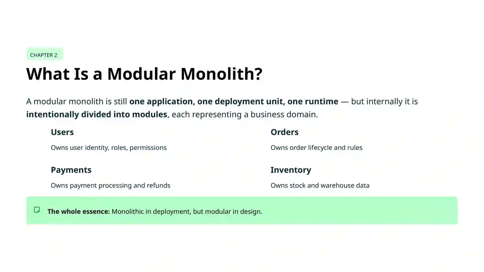 Monolith vs. Modular Monolith 4