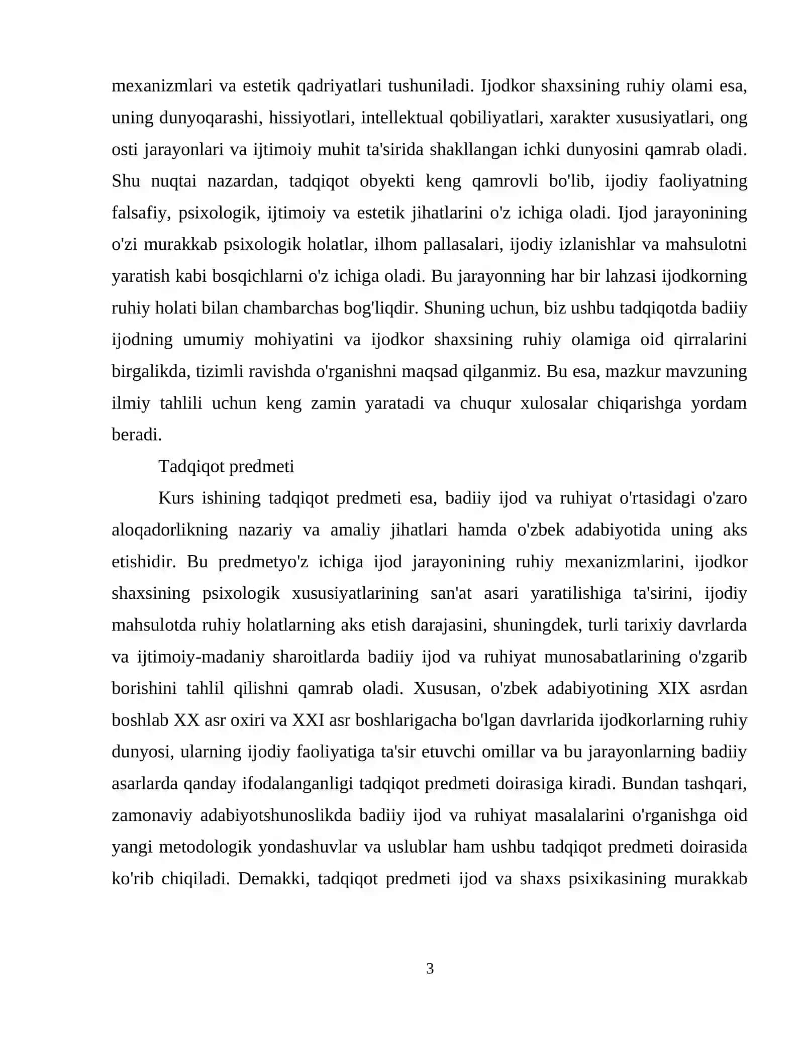 Badiiy ijod va ruhiyat masalasi. 4