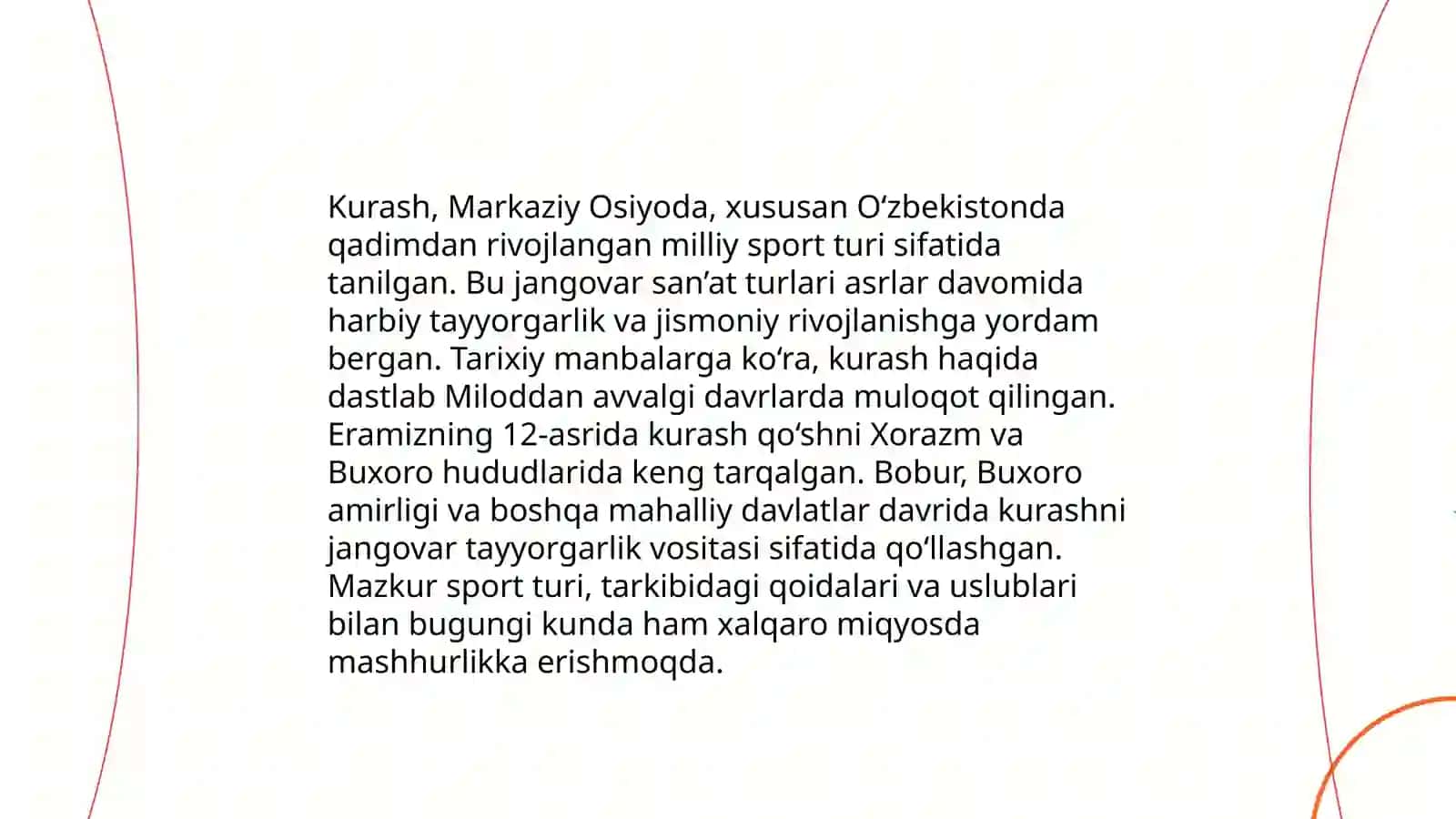 Kurash va belbog‘li kurash tarixi, rivojlanishi 4