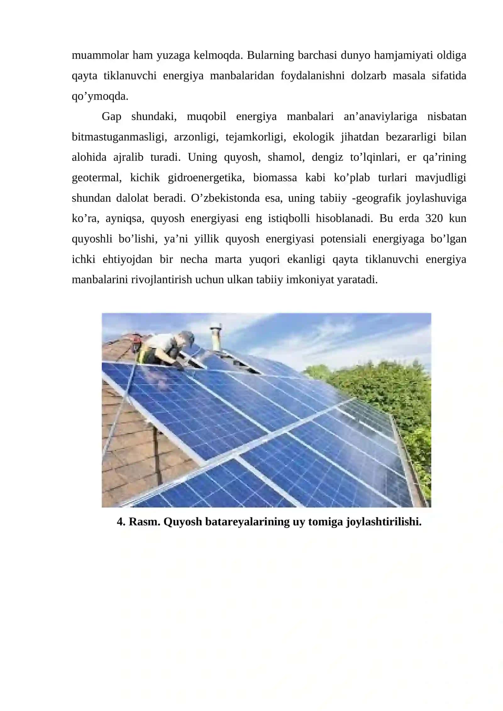 Quyosh elektr stansiyalari (qes) 4
