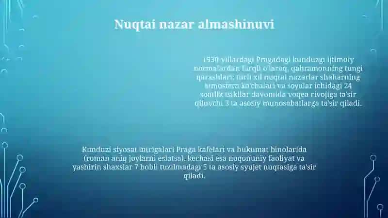 Kecha va kunduz romani 4