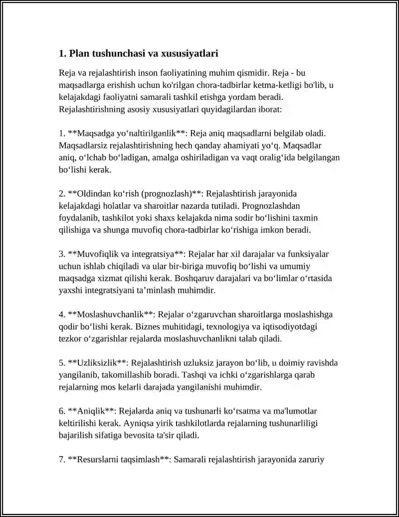 PLAN, XARITALAR NOMENKLATURASI. XARITALARNI OʻRGANISH VA SHARTLI BELGILAR HAQIDA TUSHUNCHA 4