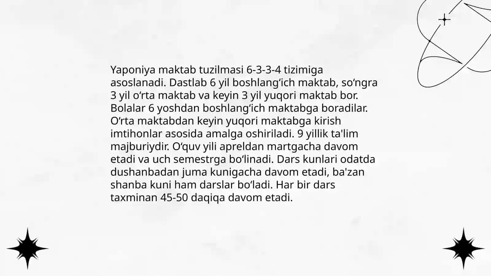 Yaponiya ta'lim tizimi 4