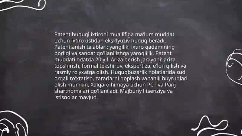 Intelektual mulk huquqi 4