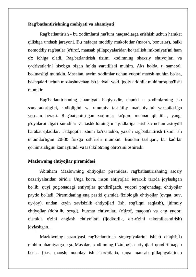 Mativatdiyaning asosiy yondashuvlari 4