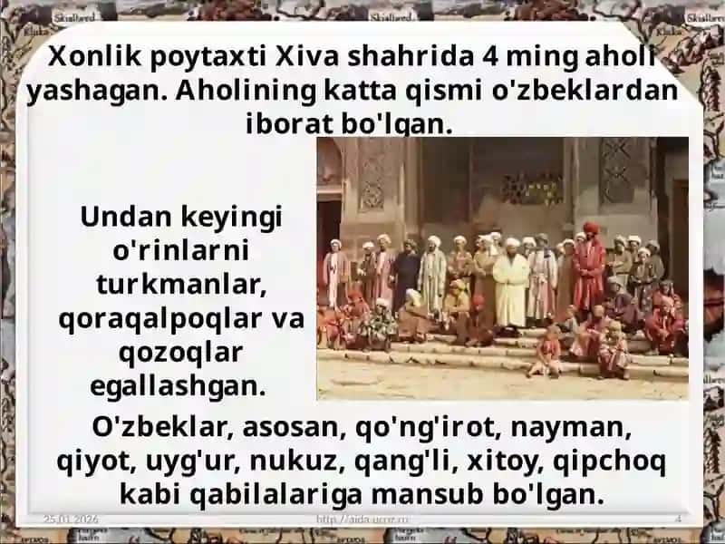 Xiva xonligining ijtimoiy-iqtisodiy hayoti 4