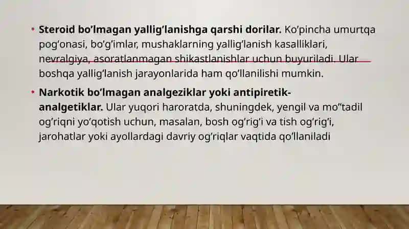 Analgeziya qiladigan vositalar 4