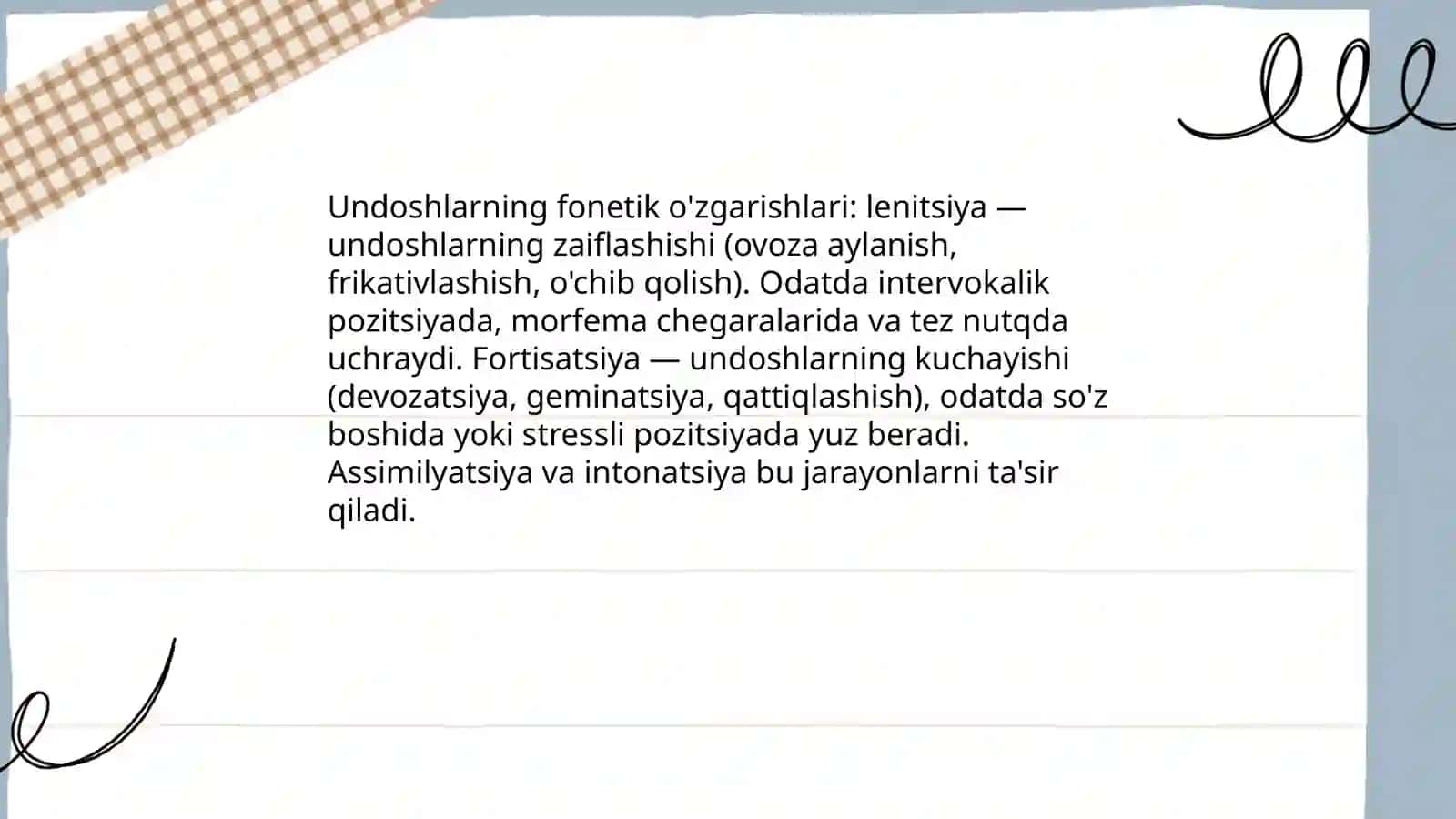 Ona tilining fonrtik o'zgarishlari 4