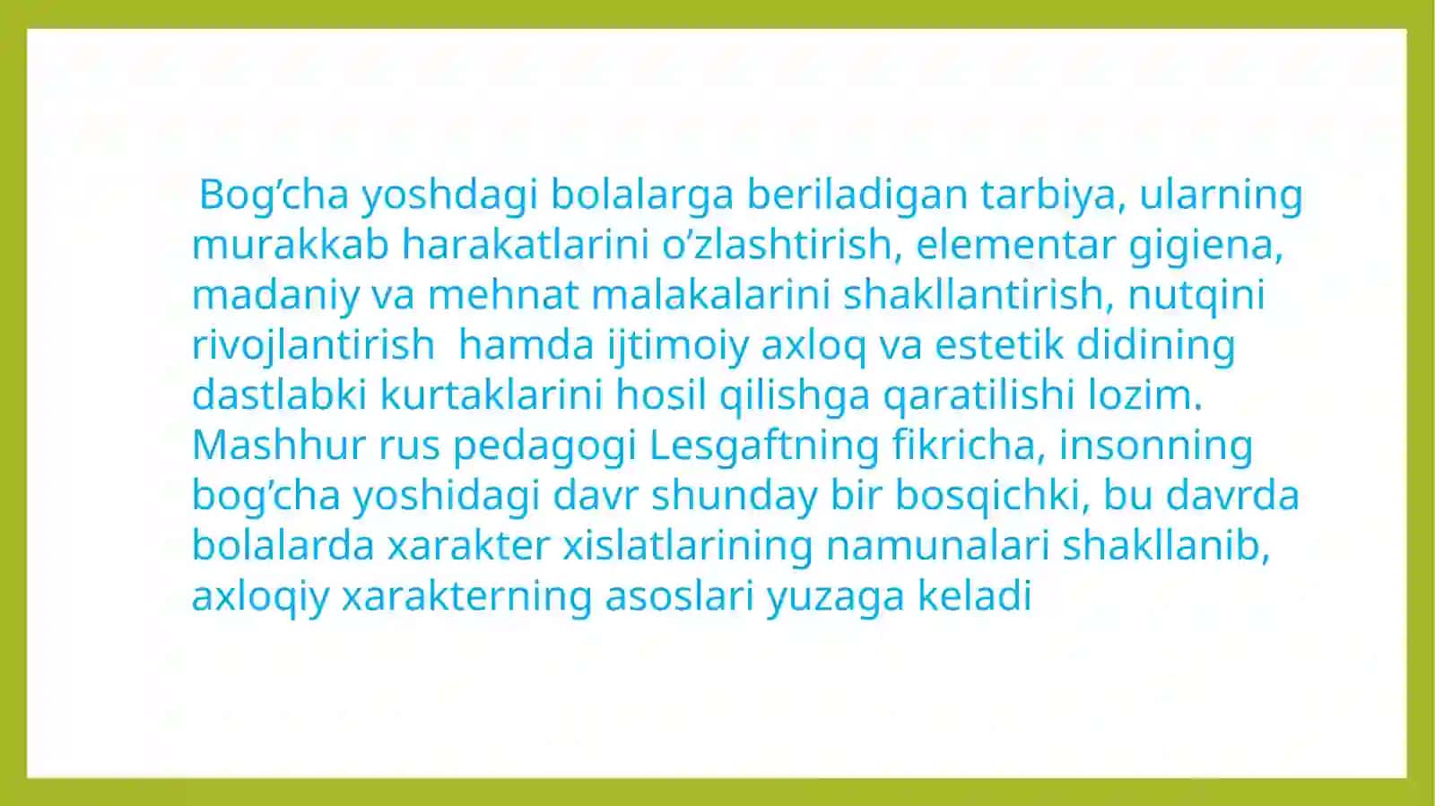 MAKTABGACHA YOSH DAVRI 4