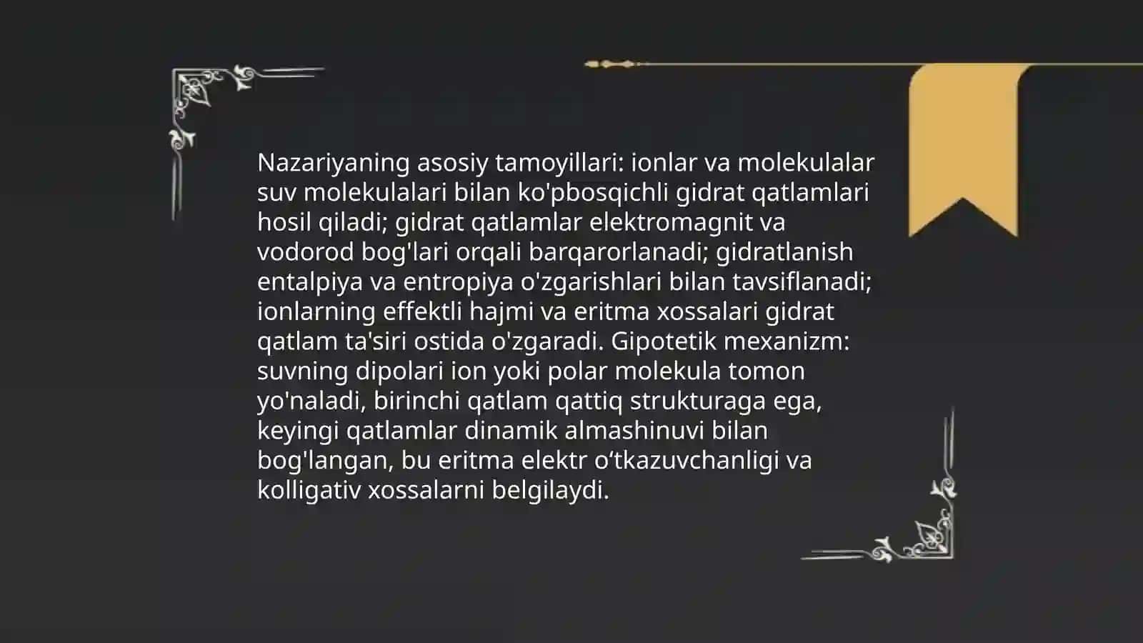 Mendeleyevning gidradlanish nazariyasi 4